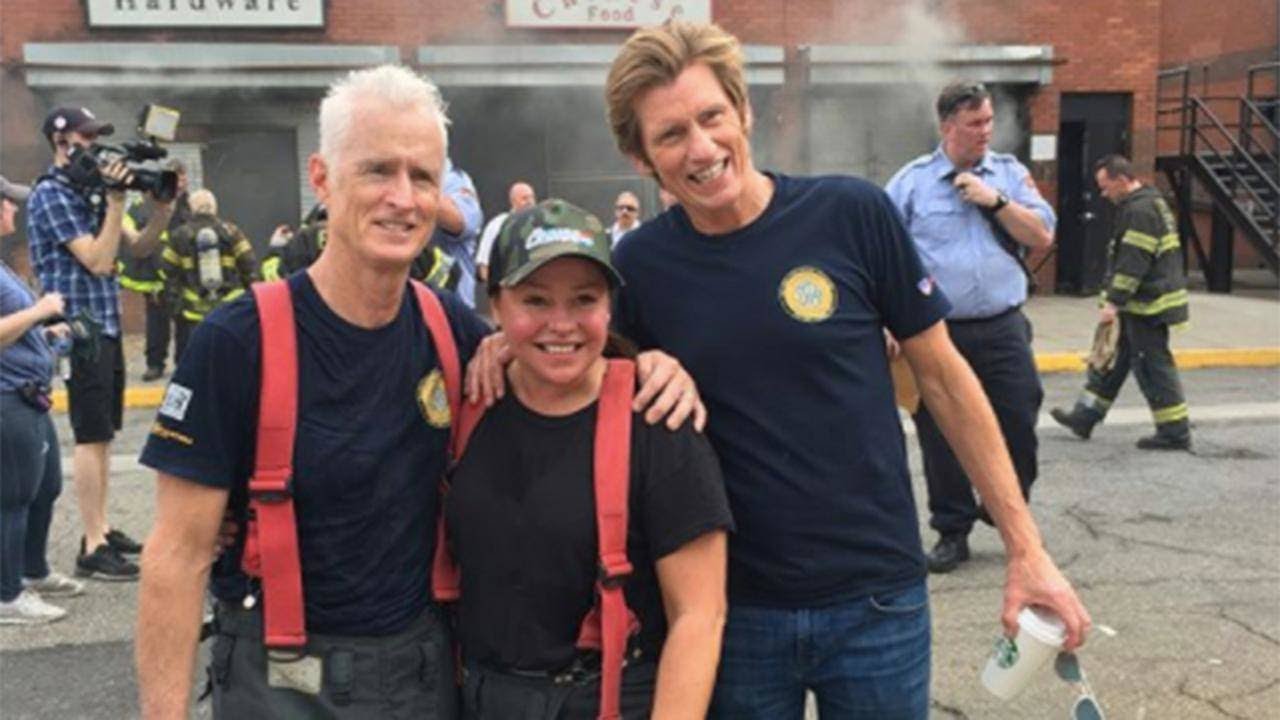 Rachael Steps Into Live Fire to Help Friend Denis Leary Raise Money for Fire Departments at 2nd F… | Rachael Ray Show