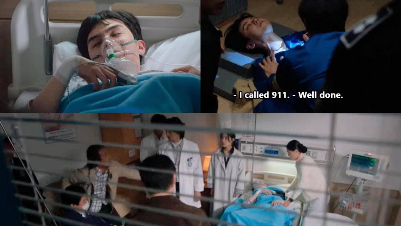 when the beloved youngest has a rare disease and experiences seizures. sick male kdrama sad scene