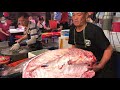 Hong Kong seafood of fisherman 西環魚王 又見到150斤野生深海龍躉