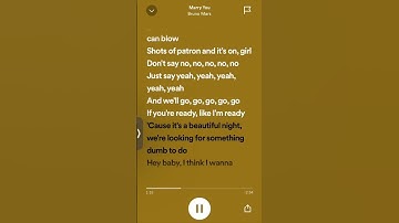 Thumbnail of Bruno Mars : Marry You