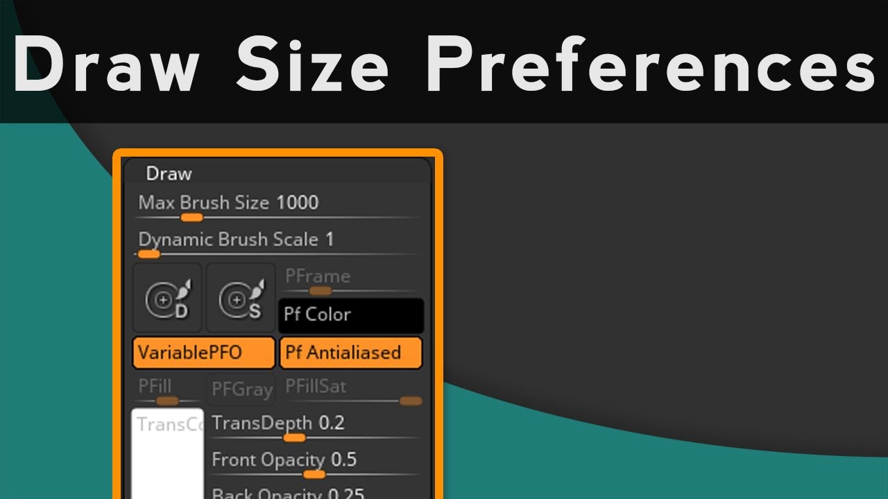 change document size zbrush