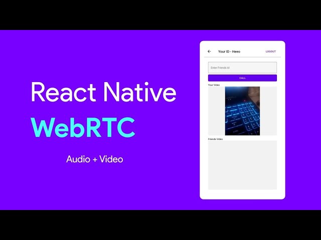 React Native video call demo(webRTC)