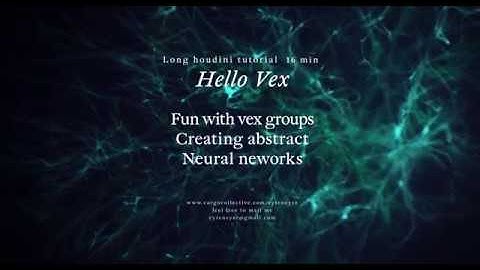houdini tutorial - hello vex groups - create neural network