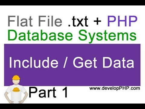 php อ่านไฟล์ txt  Update  1. Flat File .txt + PHP Database Systems Tutorial - Displaying text file content