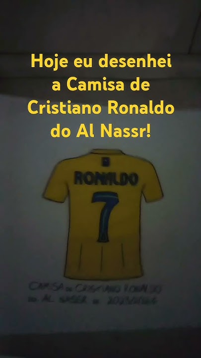 Vídeo completo de como desenhar a Camisa de Cristiano Ronaldo no canal