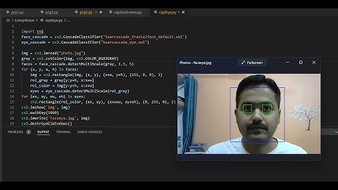 Face & Eye Detection using Opencv Python