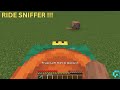 How to ride sniffer in minecraft