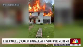 Flames tear through historic Maryland home, causes $300K in damages | NBC4 Washington This Maryland Home Has 3 Fireplaces And Natural Light Throughout