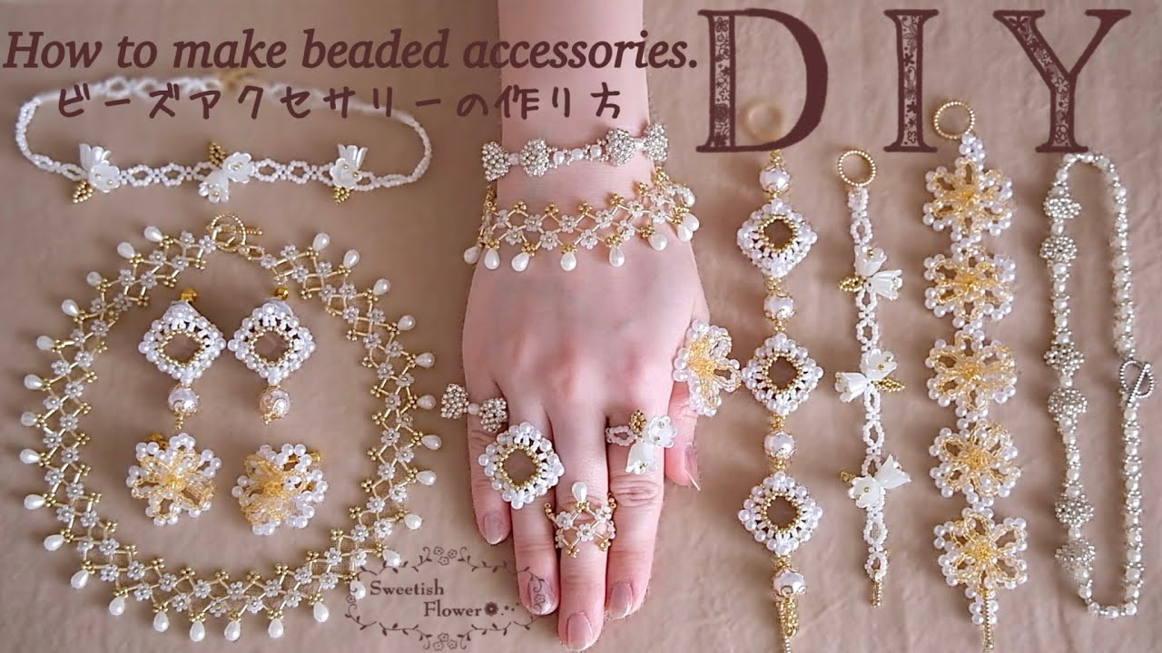 Bead tutorial with illustration.】How to make beaded accessories