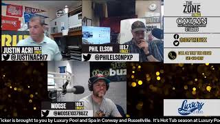 The Zone with Justin Acri and Phil Elson is LIVE in The Oaklawn Hot Springs Studio!