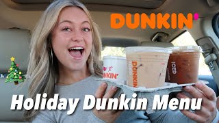 Trying HOLIDAY Menu Items from DUNKIN!🎅🏽☕️ by Shelley Peedin 2,358 views 5 months ago 10 minutes, 3 seconds