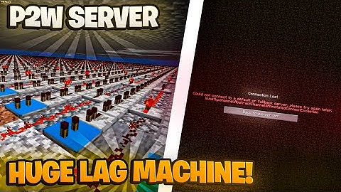 We DESTROYED P2W Minecraft Server with a LAG Machine - play.minetale.com