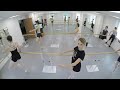 Pointe work ballet class