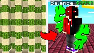 This Farm makes MILLIONS on Minecraft Skyblock Server!! (TalonMC)