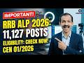 RRB ALP Recruitment 2026 Out! 🚂 11,127 Vacancy | Full Details | Kaise Apply Kare?