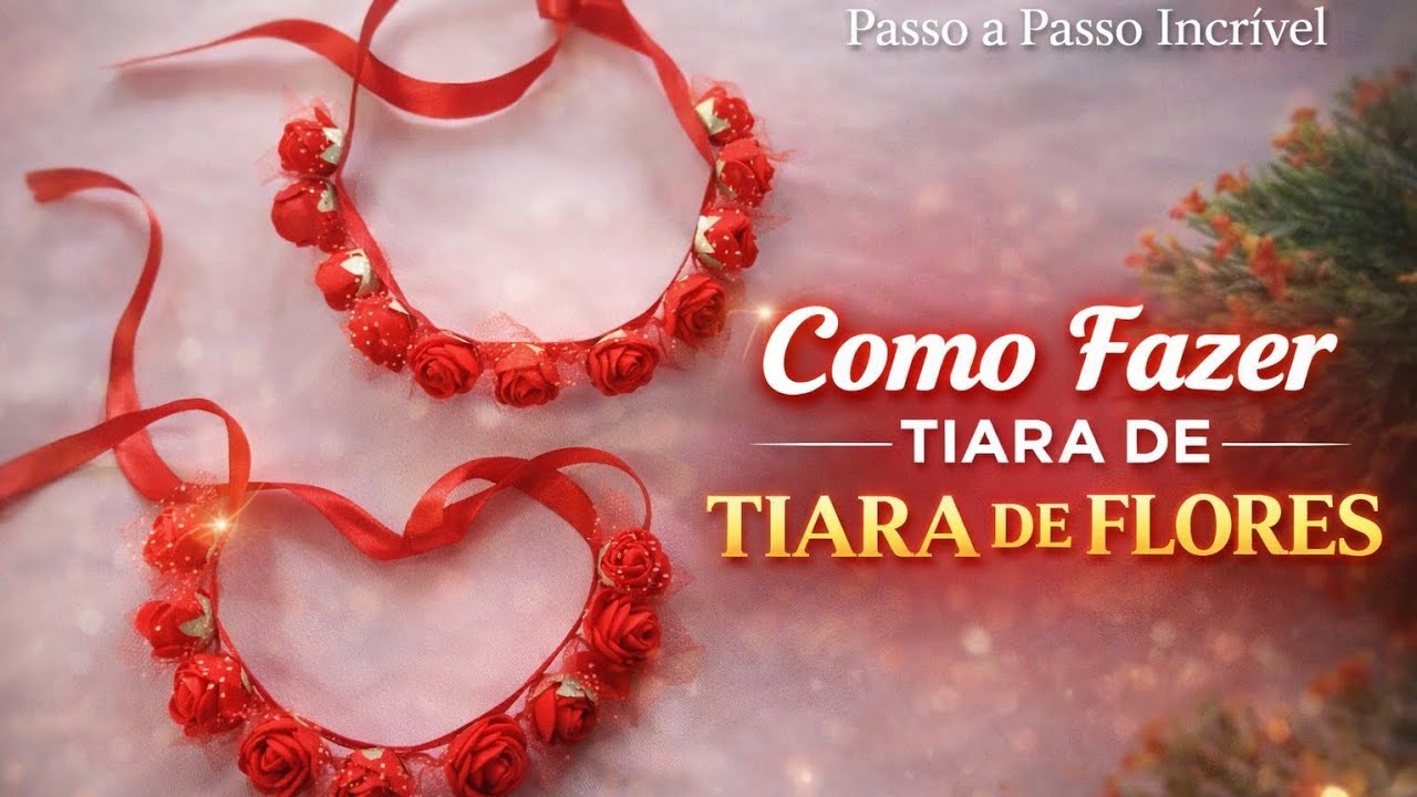 Como fazer uma tiara de flores #diadasmães #milcaarte 