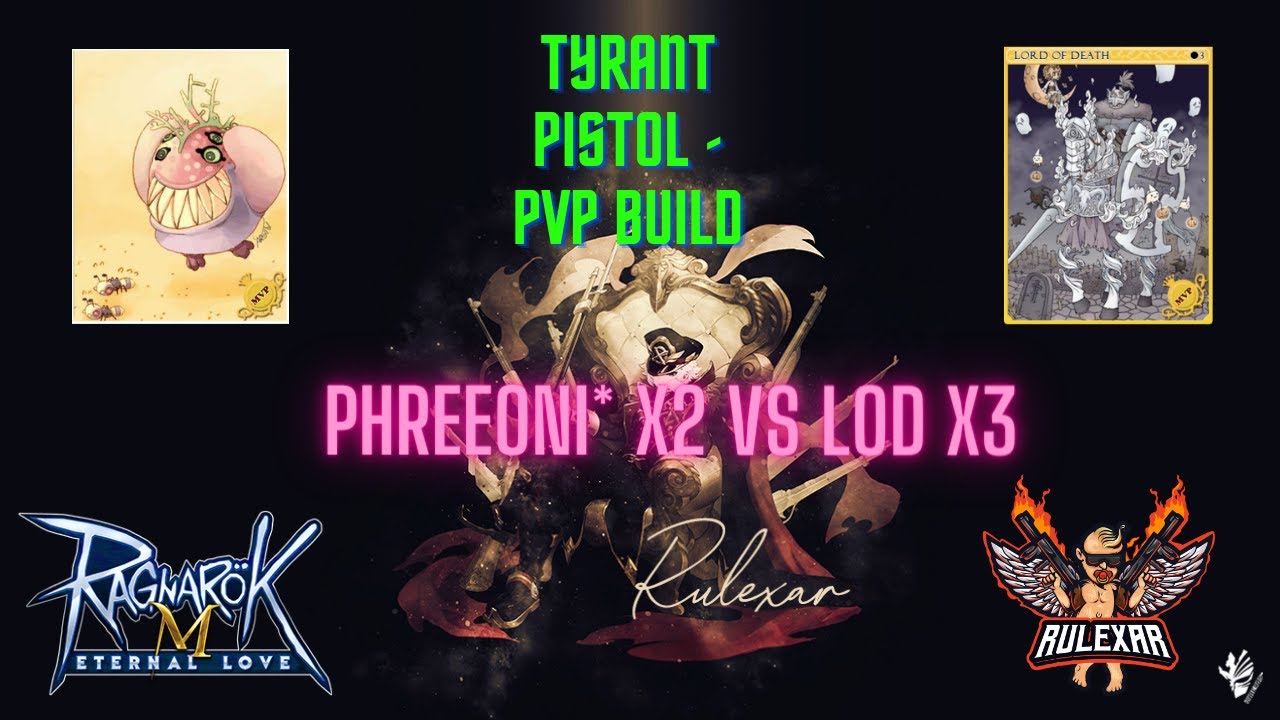 Gunslinger PVP Pistol - Phreeoni* X2 VS Lord of Death X3 (skill damage breakdown)  