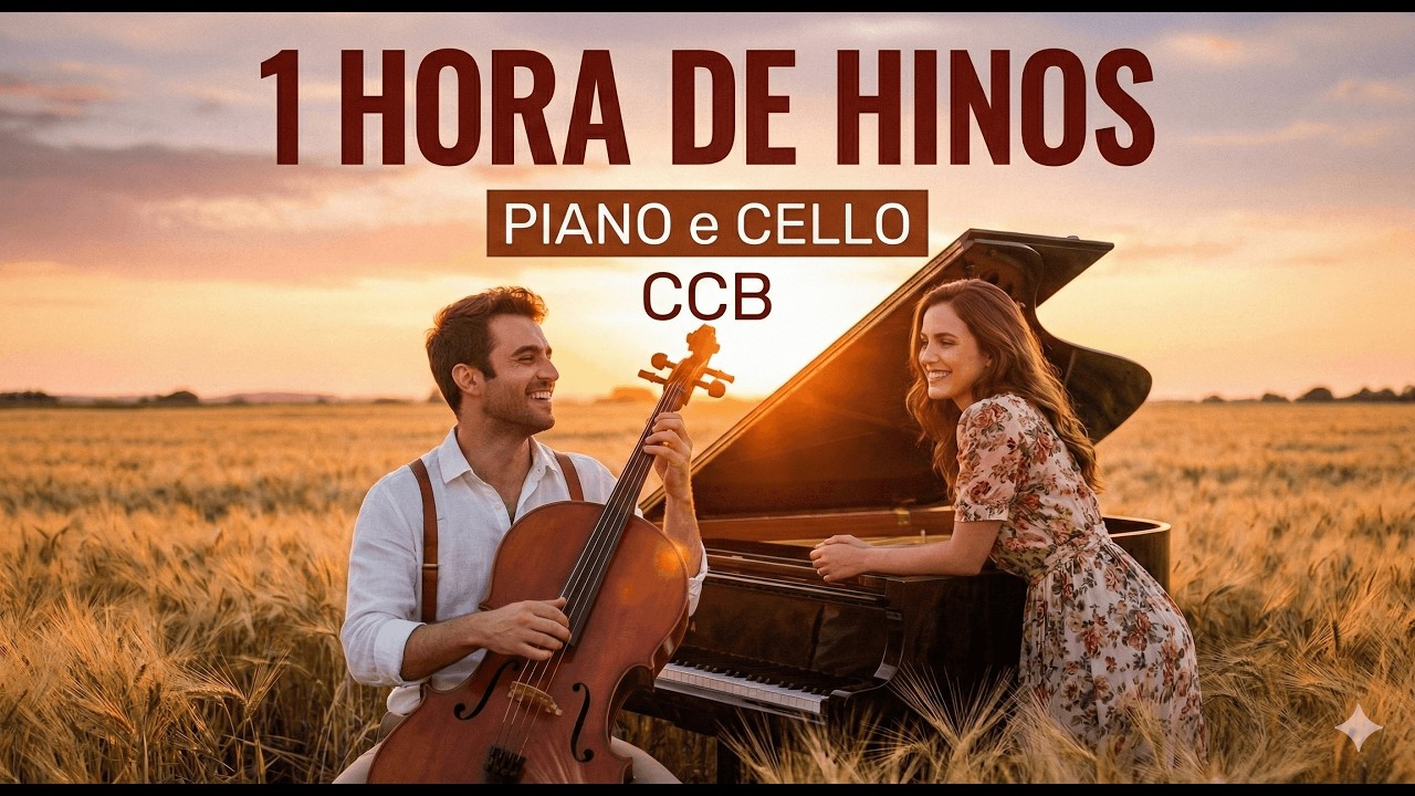 1 HORA de Hinos CCB: Piano e Cello para Acalmar a Alma e Sentir a Paz de Deus