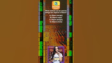 React What method can be used to merge two objects in React