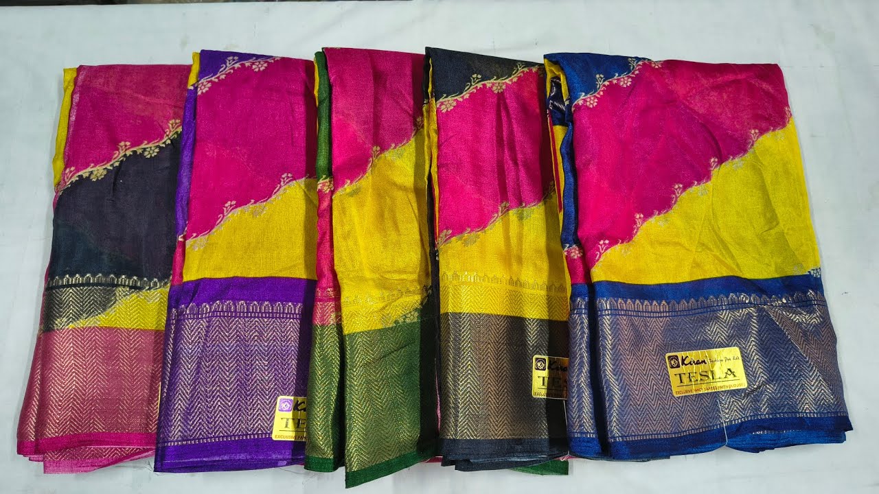 కొత్త మోడల్ వచ్చాయి || Multi colour sarees || catalogue sarees 