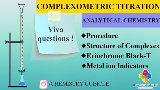 Complexometric Titration with EDTA||Eriochrome Black-T||Metal ion Indicators||#Chemistrycubicle