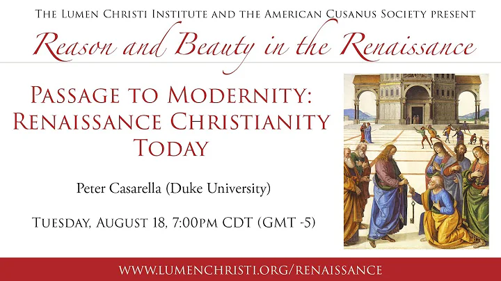 Passage to Modernity: Renaissance Christianity Tod...