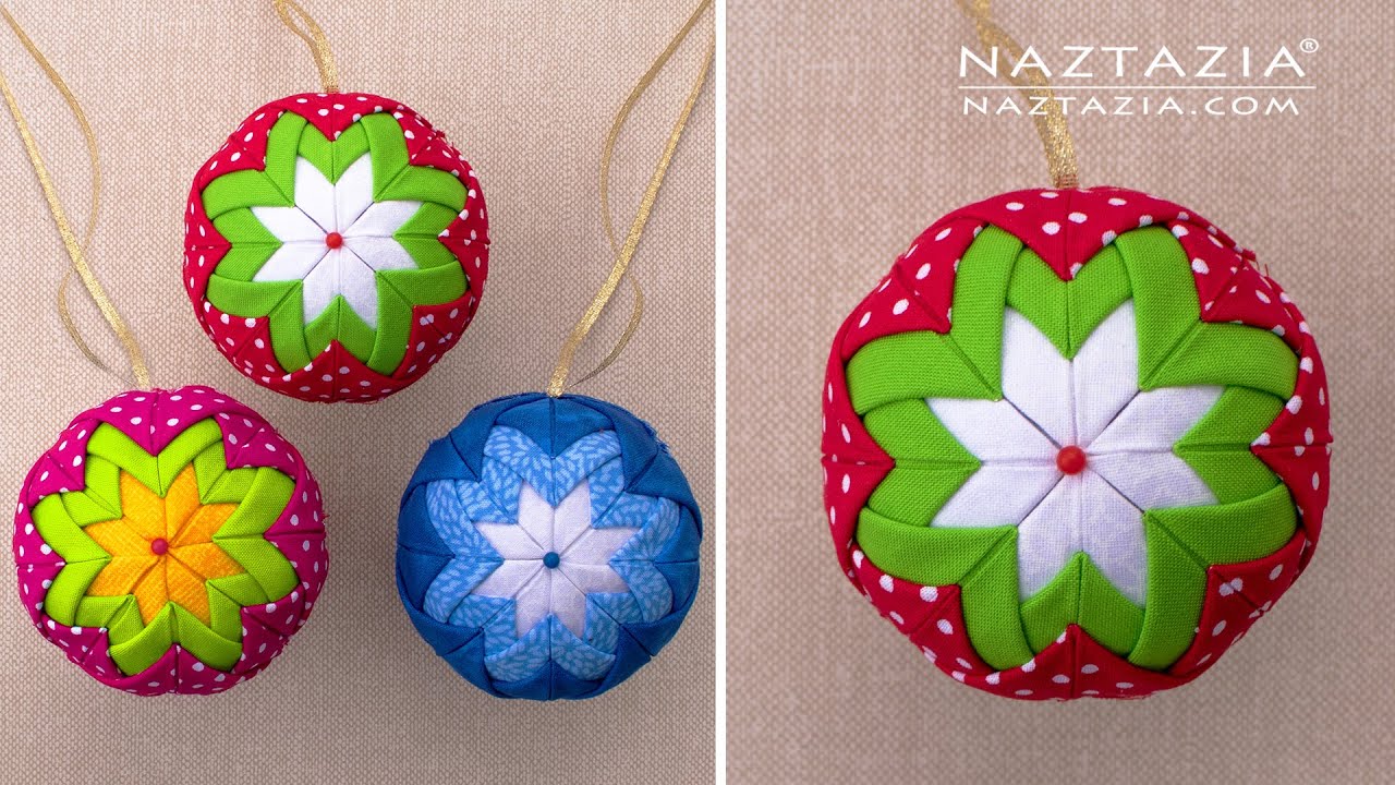 HOW To MAKE QUILTED ORNAMENTS NO SEW Easy Quilt Ornament With Fabric  HOW To MAKE QUILTED ORNAMENTS NO SEW Easy Quilt Ornament With Fabric