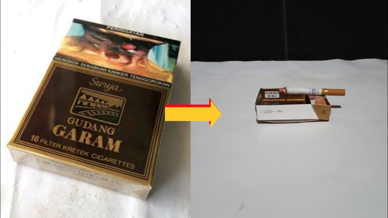 DIY CARA MEMBUAT ASBAK DARI BUNGKUS ROKOK  HOW TO 