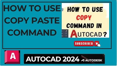 AutoCAD copy object and block one file to other file || AutoCAD copy paste cad tutorial