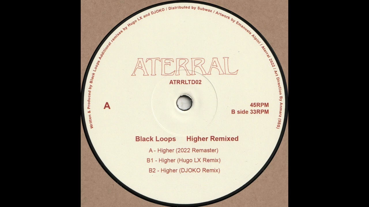 Black Loops - Higher (2022 Remaster) (ATRRLTD02)