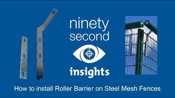 How to install Roller Barrier Anti-climb Protection on Mesh Fencing