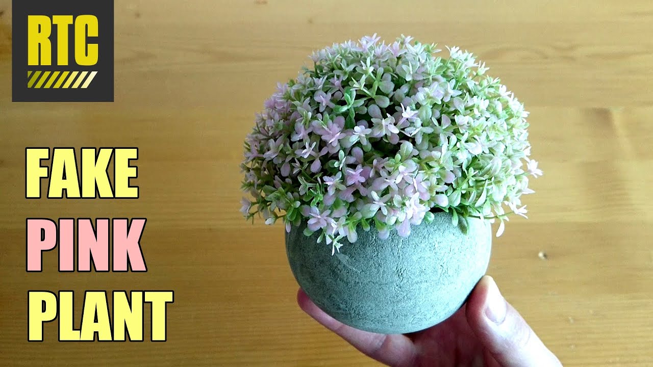 Artificial PINK PLANT with Fake Jasmine Flowers for Girls Bedroom Decor