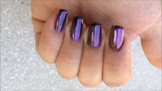 Nail art | Effet chrome miroir | Ongle Access Mirror Effect Chameleon Oasis screenshot 5