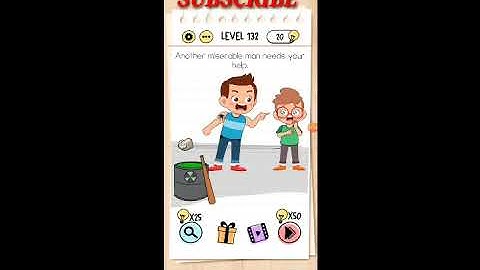 Brain test Level 132 || Miserable man needs your help Walkthrough