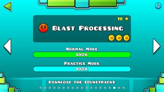 Geometry dash level 17 Blast Processing(All coin)