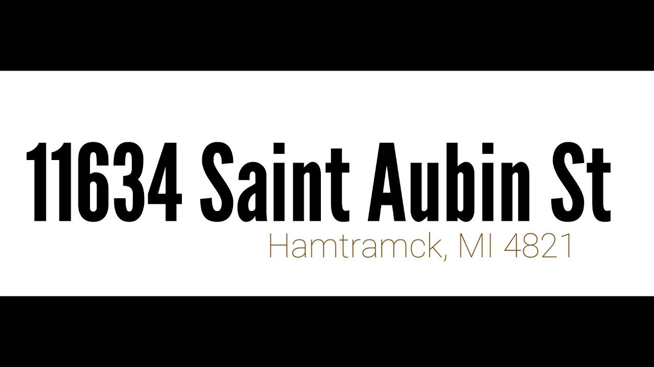 11634 Saint Aubin St Hamtramck, MI 4821