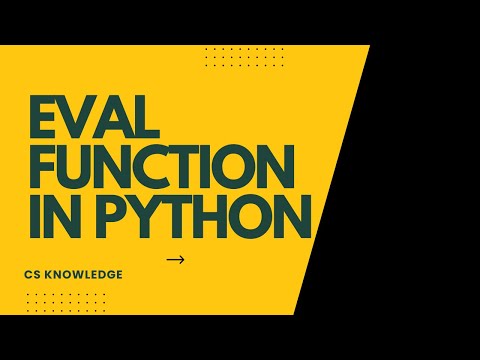 Eval Function in Python | Aga Khan Board | AKUEB | CS Knowledge