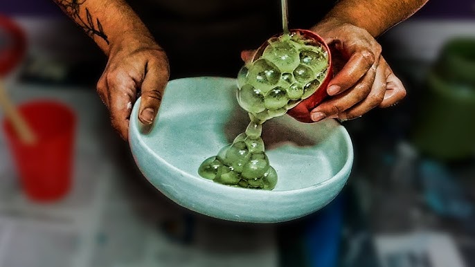 Cerámica con técnica de burbujas