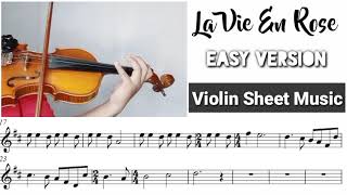 Video thumbnail of "[Free Sheet] La Vie En Rose [Violin Cover With Sheet Music]"