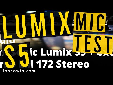 Lumix S5 External Stereo Microphone Test Primo EM172