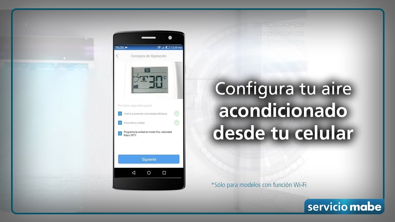 Mabe aires acondicionados Configura tu aire acondicionado desde tu