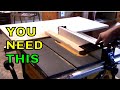 DIY DeWalt table saw extension - portable job site DW745