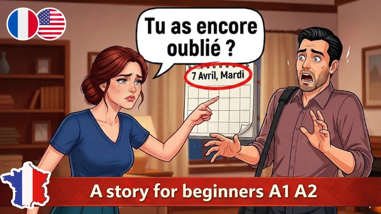 Improve Your French Listening | French Story for Beginners – La Surprise (A1 Level)