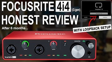 Focusrite Scarlett 4i4 (3rd gen) Review & Loopback Setup