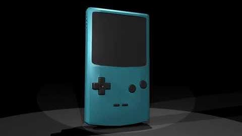 Gameboy Color 3D Model Showcase Animation