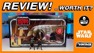 Star Wars The Vintage Collection Boba Fett's Starship | The Book of Boba Fett | Review & Unboxing!