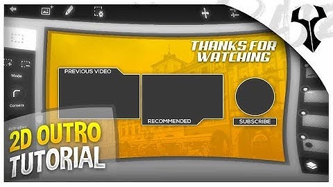 [2018] How To Make A Cool 2D Outro On Android // Yuvrajz