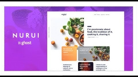 Nurui - Multipurpose Ghost Blog Theme | Themeforest Templates