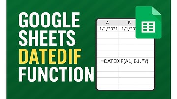 Google Sheets DATEDIF Function#Calculate Age in Years, Months#How to use the DATEDIFF function