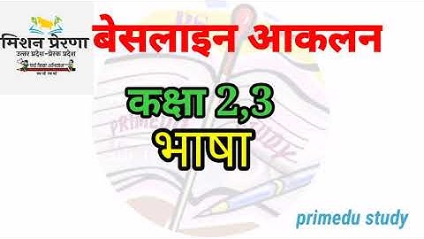 baseline assessment class 2,3 bhasha #samridhkarykaram#primedustudy